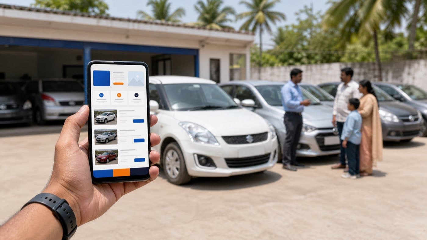 Sri Laxmi Carz — Automotive PWA project built by Mana Studio